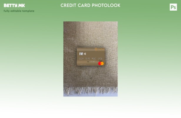 Модерен стил Монголија TransBank of Mongolia шаблон за мастер карта со фото изгл